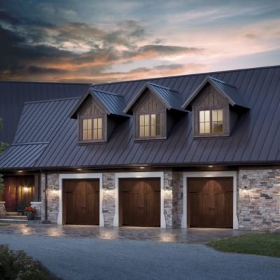 faux wood garage doors by clopay