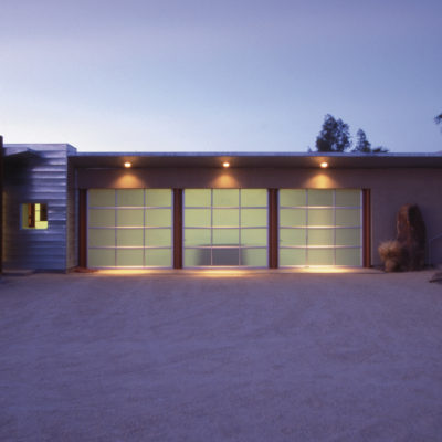 aluminum and glass garage door