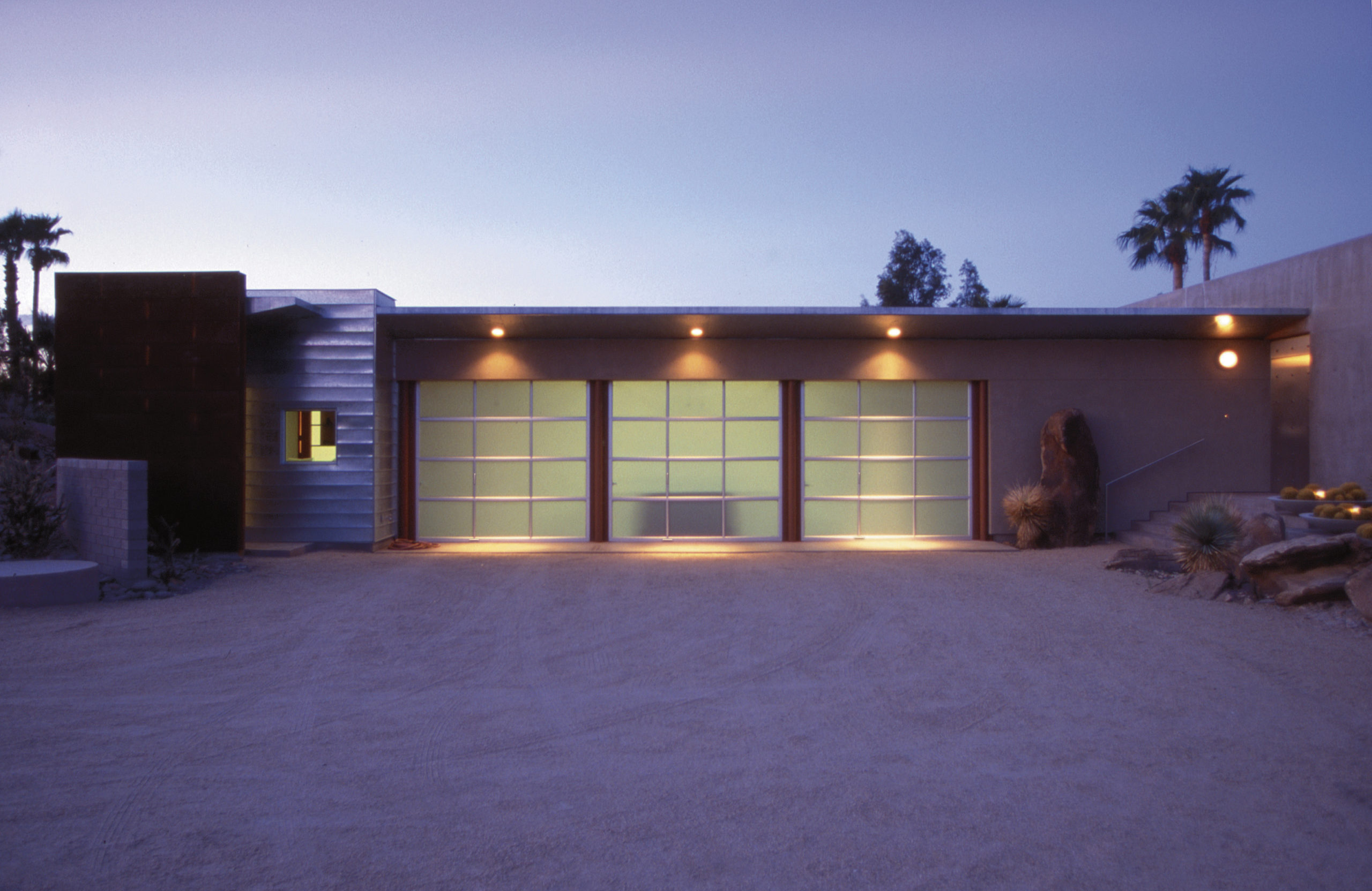 aluminum and glass garage door