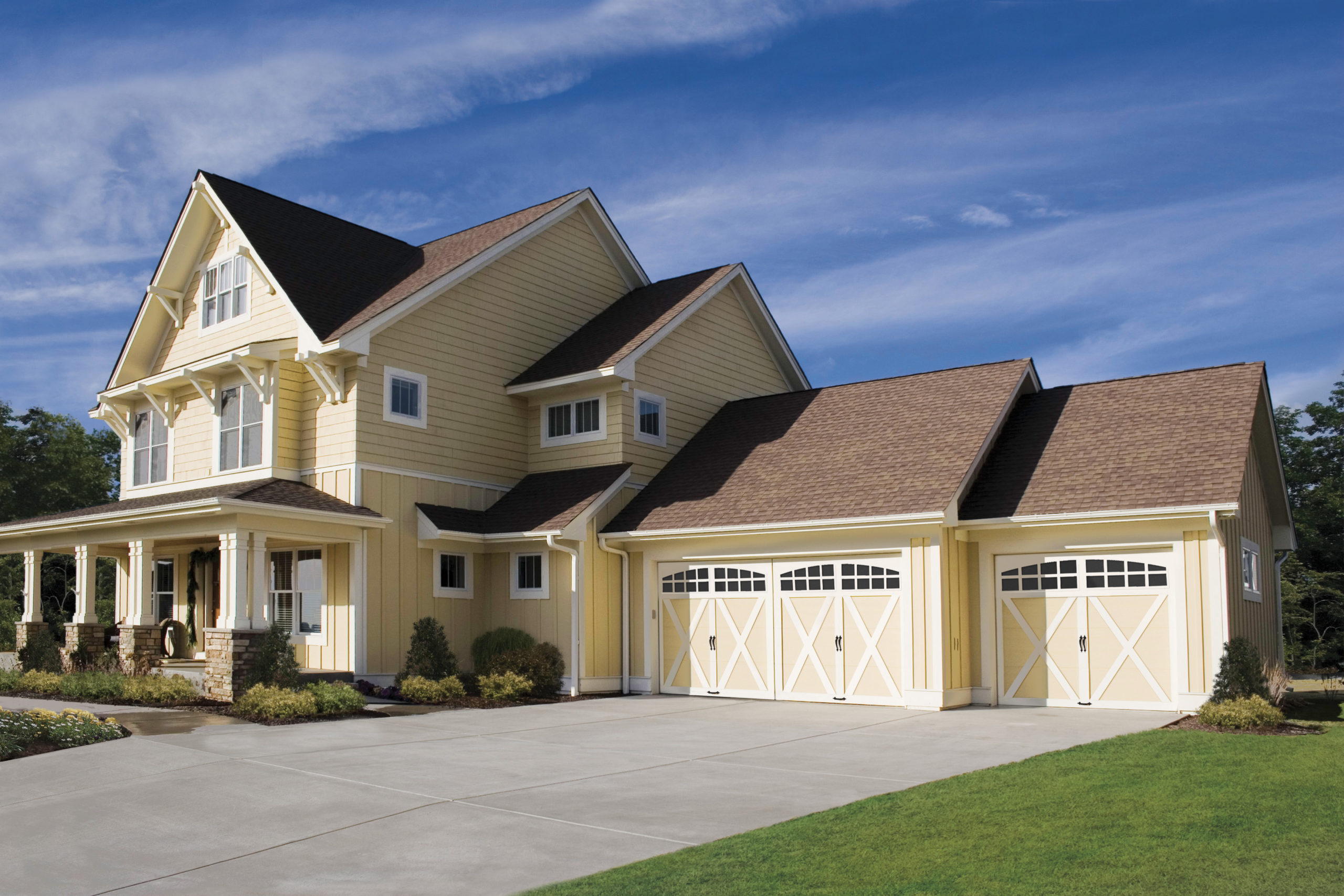 cheap garage doors with arched windows by clopay