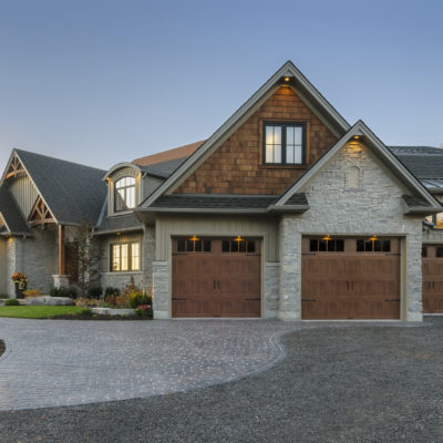 clopay gallery steel garage door with square windows