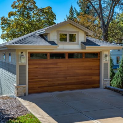 chi overhead planks bungalow garage door with windows