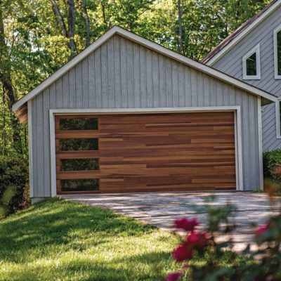 chi overhead planks garage door with windows