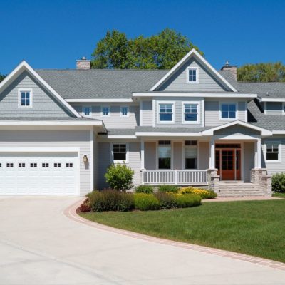 classic white garage door with windows by chi ohd