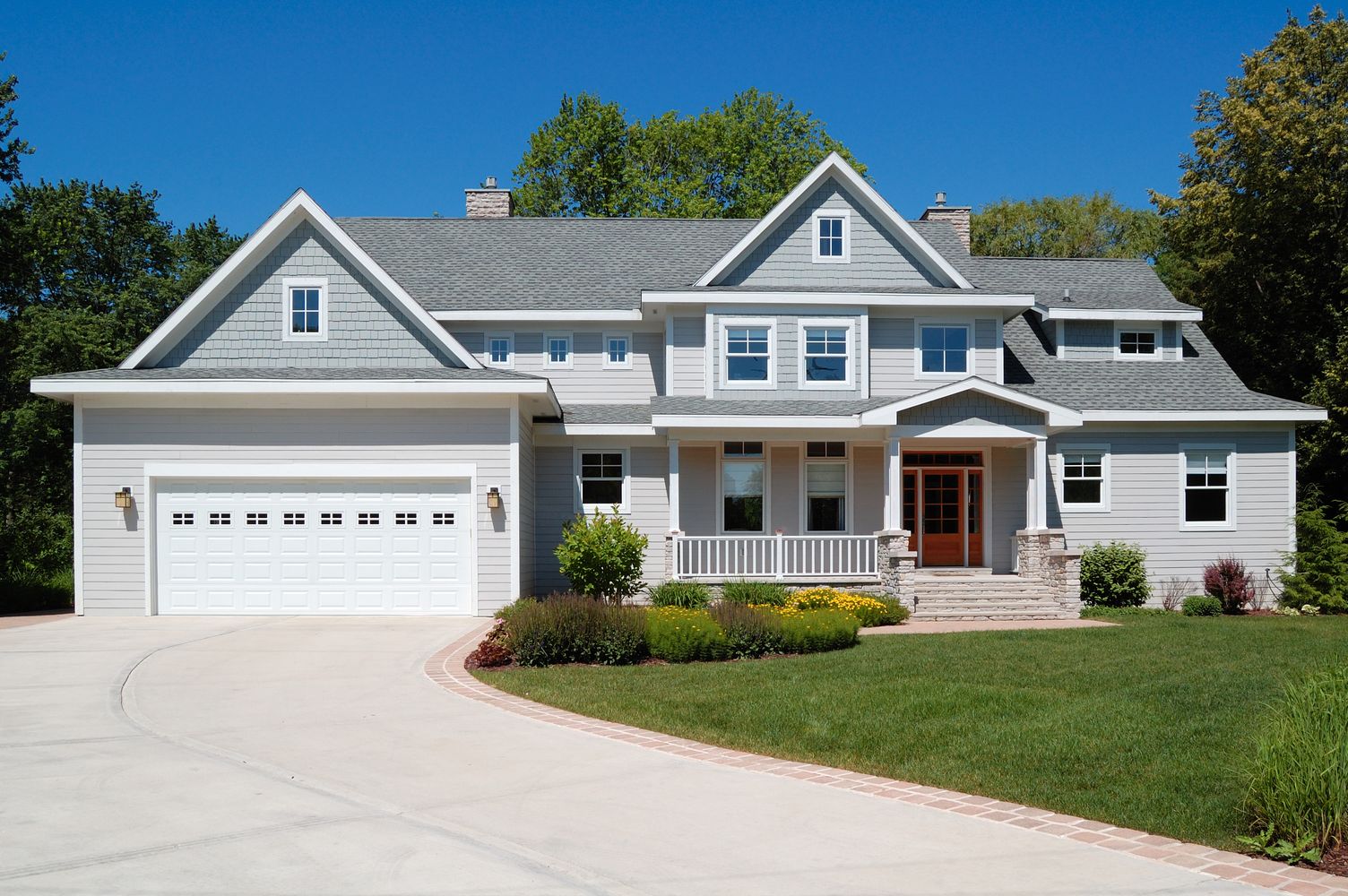 classic white garage door with windows by chi ohd