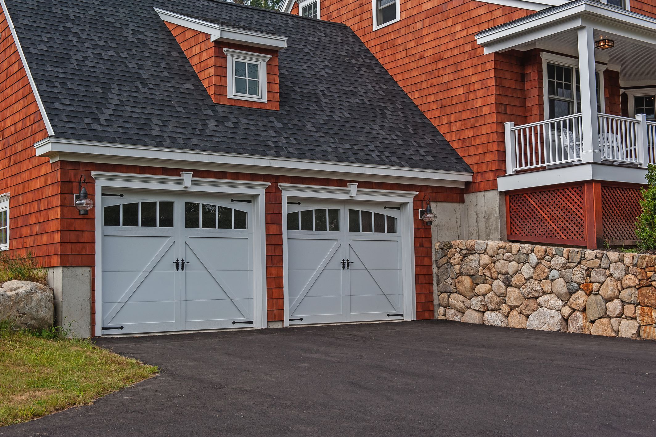 fiberglass garage doors with arched windows white by chi ohd