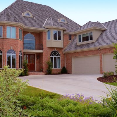 tan two car and one car steel stamped garage doors by chi ohd