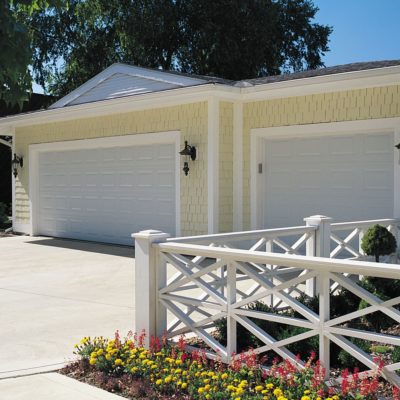 white steel paneled garage door by chi ohd