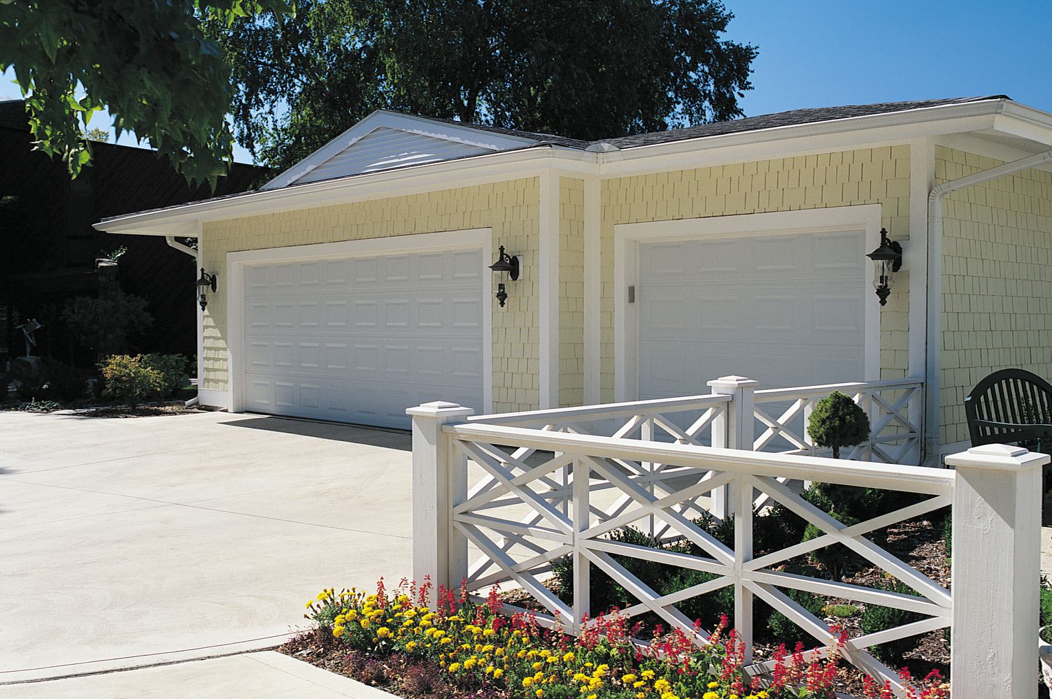 white steel paneled garage door by chi ohd