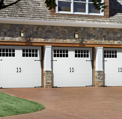 steel carriage style garage door by amarr