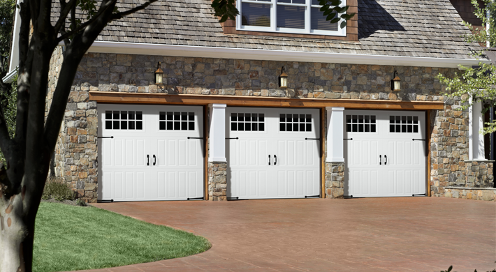 steel carriage style garage door by amarr