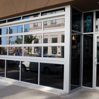 aluminum garage door storefront by chi ohd