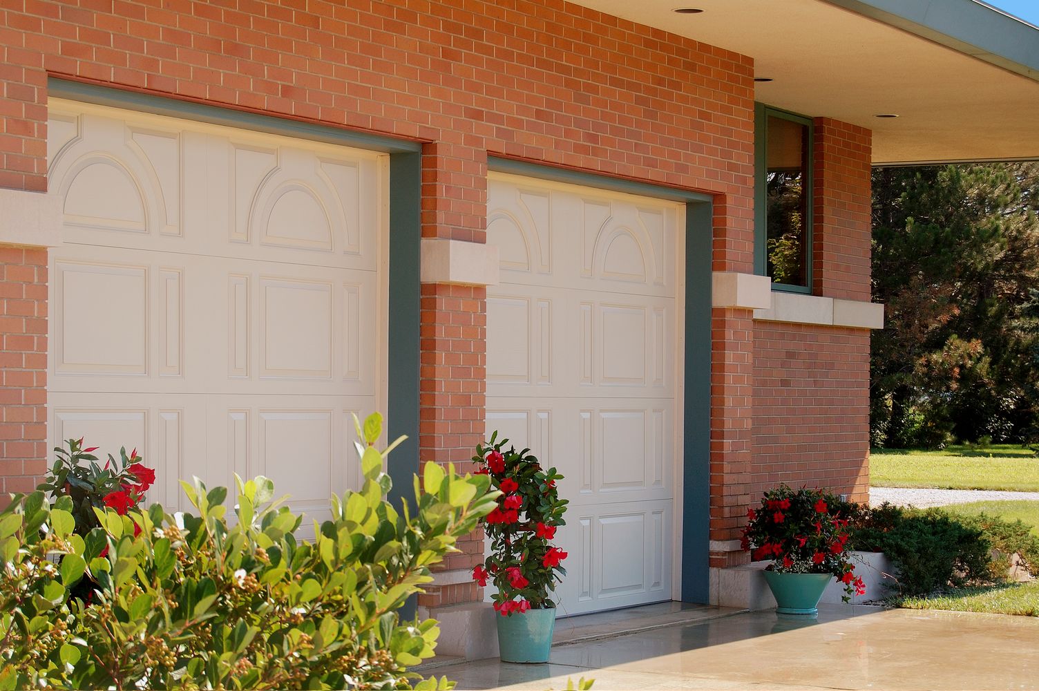 arched top fiberglass garage door