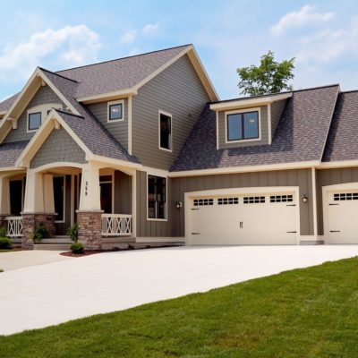 cream short panel garage door by chi overhead