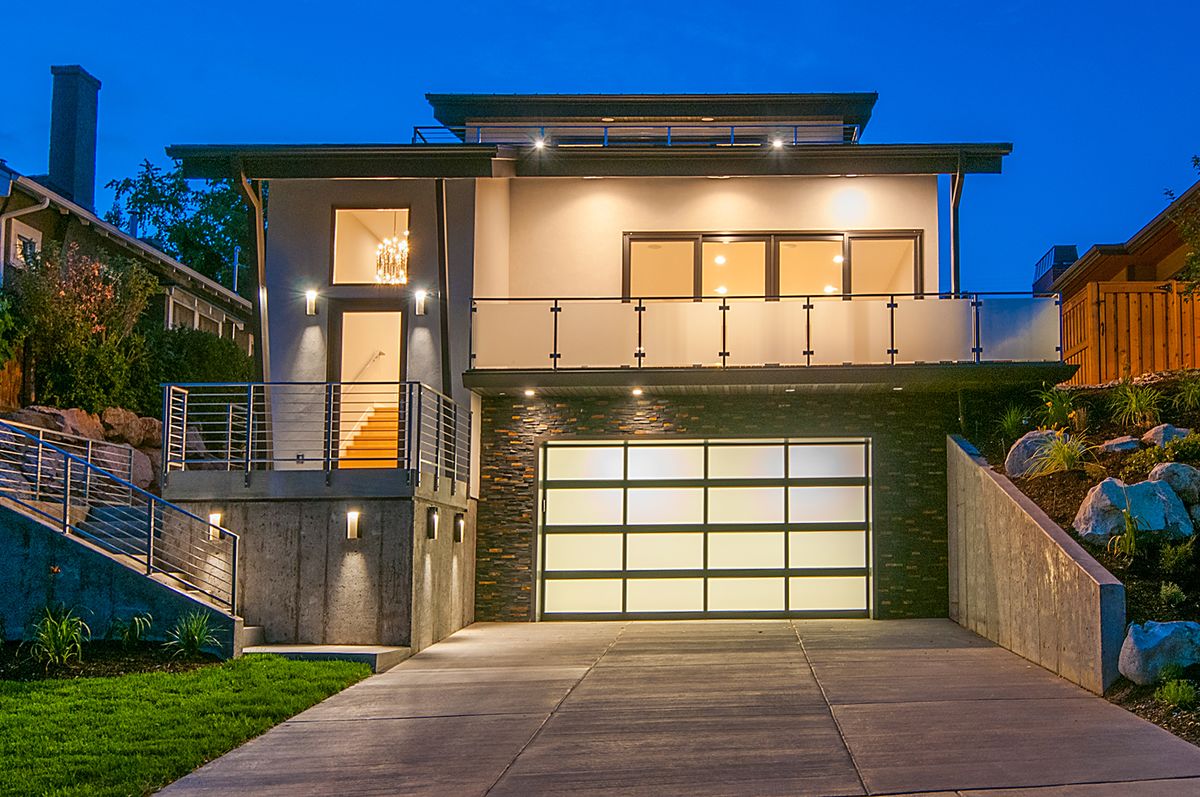 full view aluminum and glass garage door