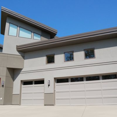 grey steel modern garage door by chi ohd