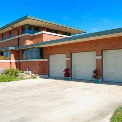 three one car garages side by side