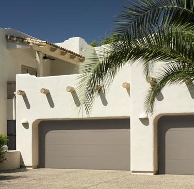 flat flush panel garage door by amarr