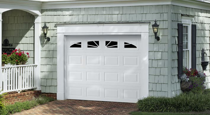 one car short panel garage door by amarr