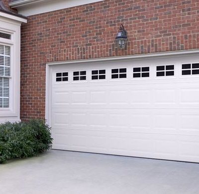 short panel two car garage door by amarr