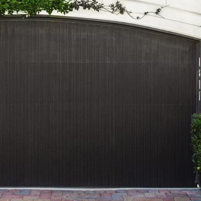 grooved vertical panel garage door