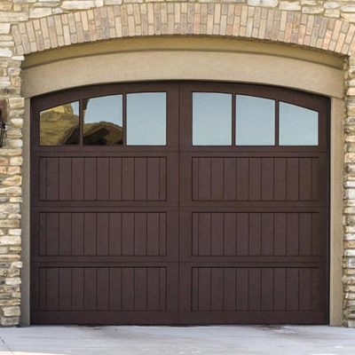 arched top wooden garage doors