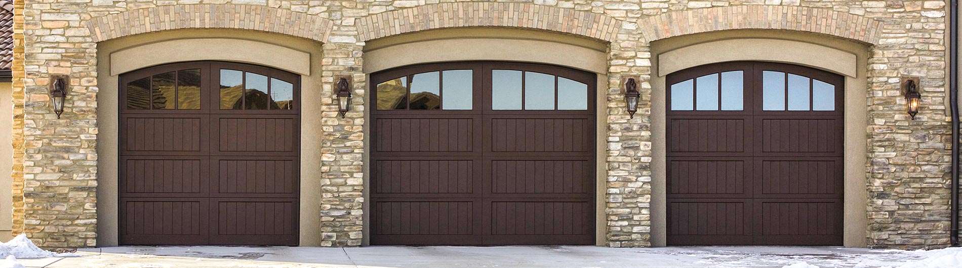 arched top wooden garage doors