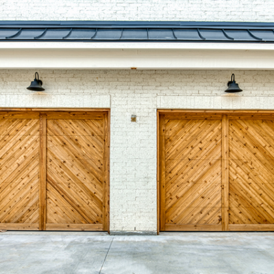 dual one car garage doors