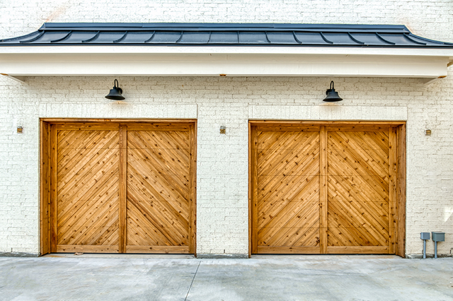 dual one car garage doors