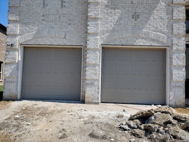 short panel steel garage doors