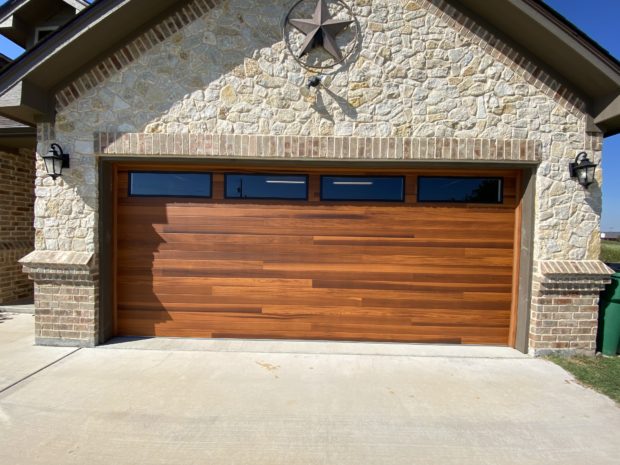 steel plank garage door
