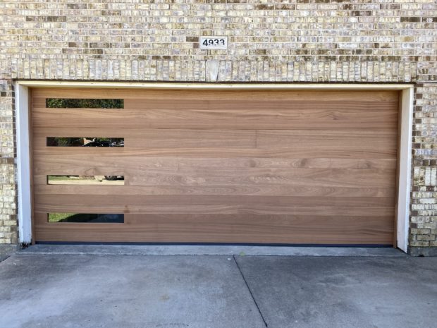 16 x 7 mahogany wood garage door
