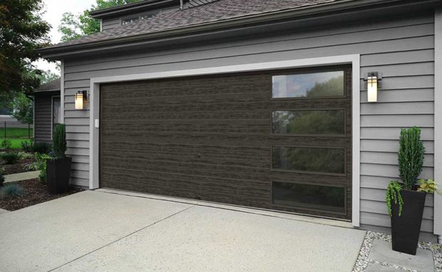 steel plank garage door