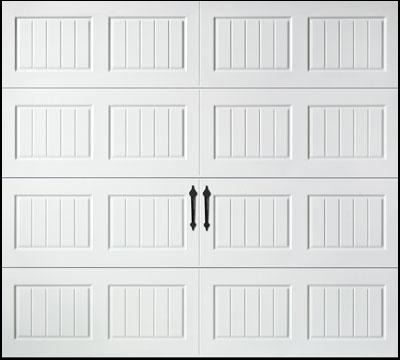 short panel bead board garage door