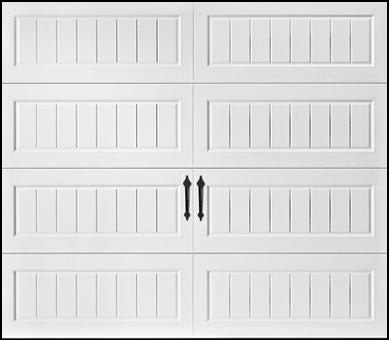 long panel bead board garage door design