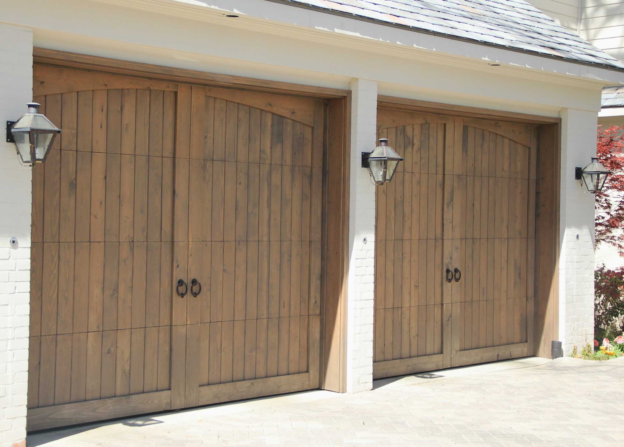 overhead wood garage doors