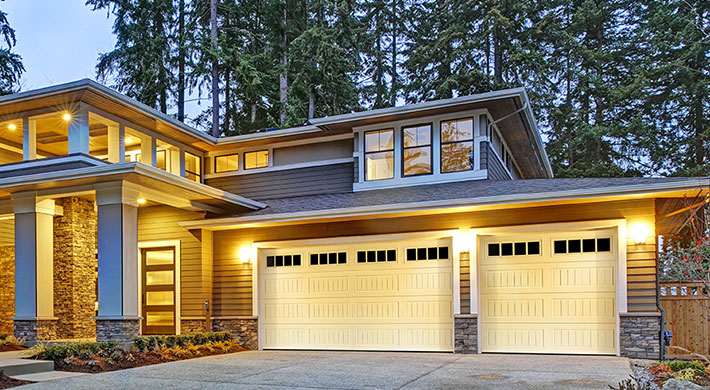 traditional beadboard garage door