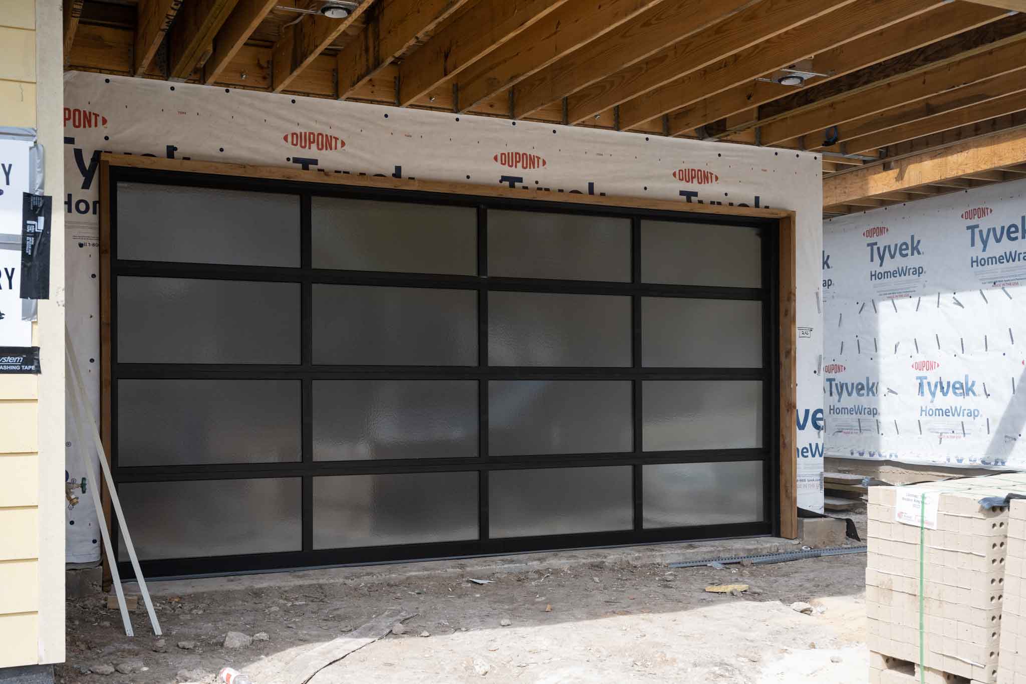 glass garage doors