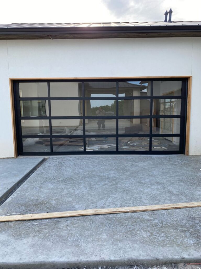 18x8 Black Amarr Vista Full View Garage Door Doorvana Garage Doors