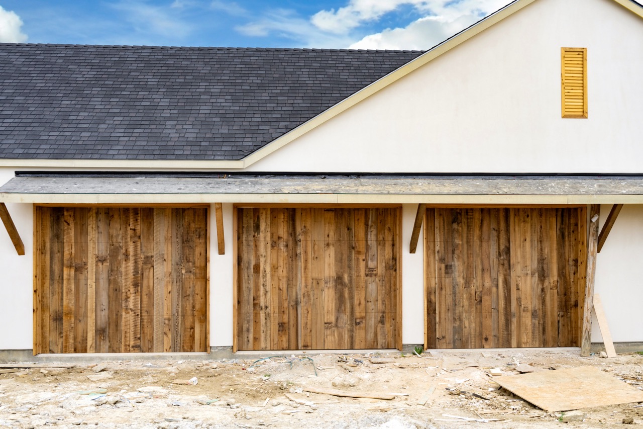 reclaimed barn wood garage doors