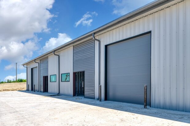 12x14 clopay 3717 insulated overhead door in grey