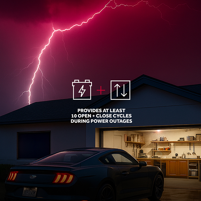 liftmaster battery backup