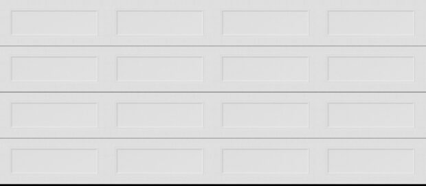 16x7 long recessed panel garage door