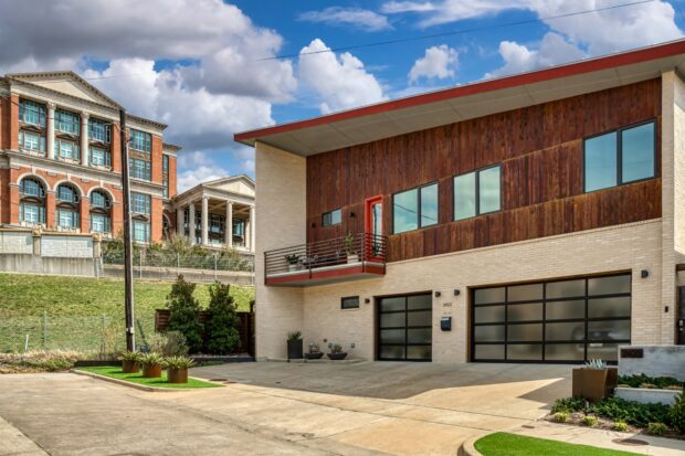 modern glass garage doors